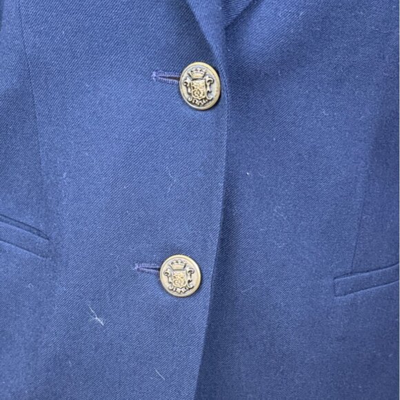 Talbots Womens Navy Blazer Long Sleeve Two-Button Closure Lined Sz 4 - New - Picture 2 of 8